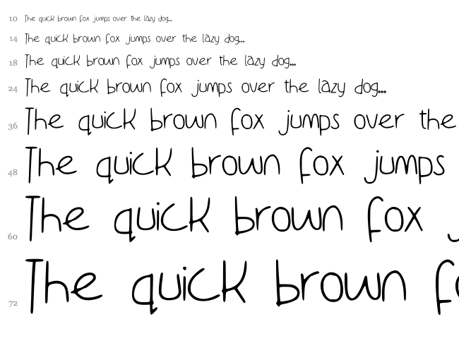 Dance With Me Tata font waterfall